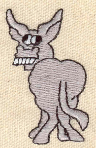 Embroidery Design: Donkey 1.39w X 2.13h