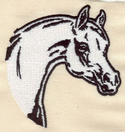Embroidery Design: Horse Head 3.51w X 3.50h