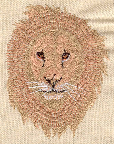 Embroidery Design: Lion Head 2.69w X 3.51h