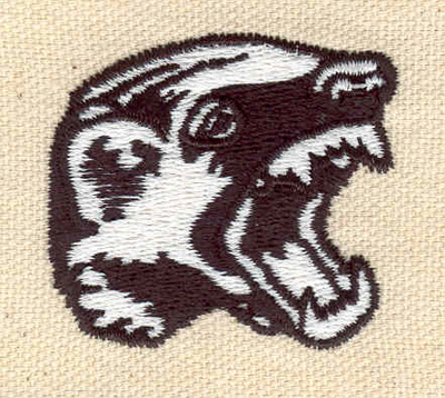 Embroidery Design: Badger 1.78wX 1.58h