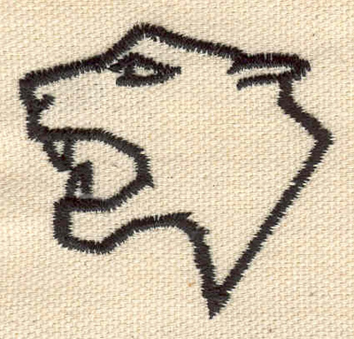 Embroidery Design: Panther head 1.91w X 1.80h