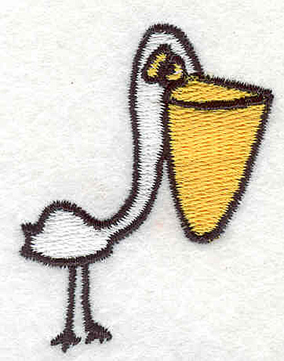 Embroidery Design: Pelican 1.63"w X 2.08"h