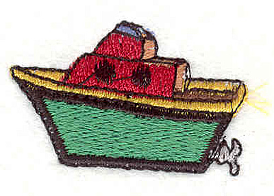 Embroidery Design: Boat 1.65"w X 1.09"h