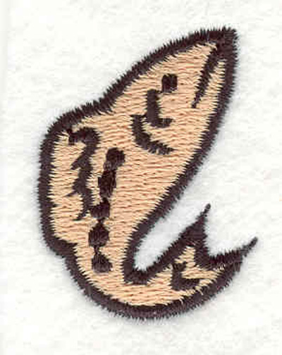 Embroidery Design: Fish F 1.10"w X 1.50"h