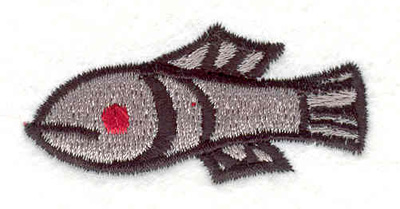 Embroidery Design: Fish H 2.14"w X 1.03"h