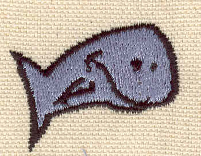 Embroidery Design: Whale B 1.50w X 1.10h