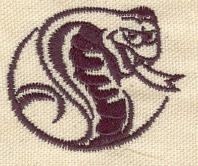 Embroidery Design: Snake 2.07w X 1.69h