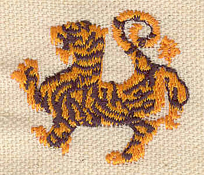 Embroidery Design: Tiger 1.50w X 1.39h