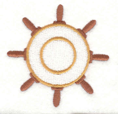 Embroidery Design: Ship wheel D 2.50"w X 2.50"h