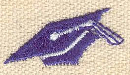 Embroidery Design: Graduation cap 1.19w X 0.65h