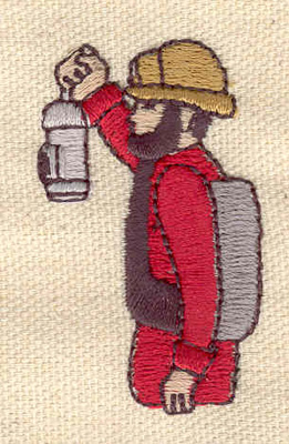 Embroidery Design: Miner 1.18w X 1.98h