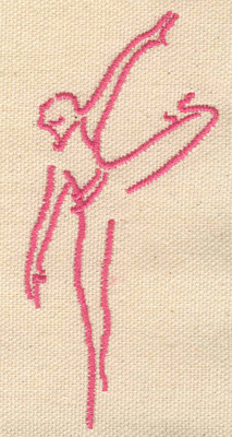 Embroidery Design: Dancer B 1.88w X 3.94h