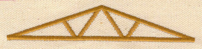 Embroidery Design: Roof truss 4.48w X 0.88h