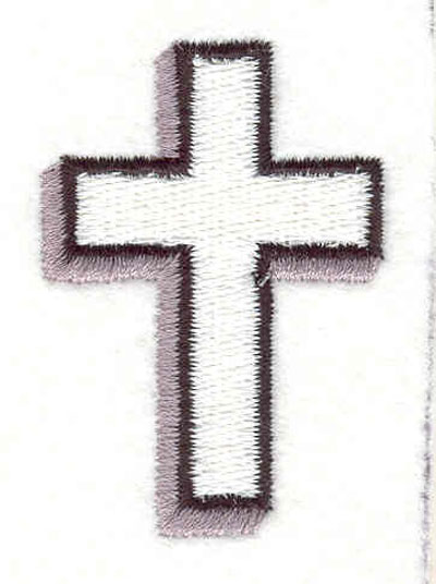 Embroidery Design: Cross B 1.44"w X 2.06"h