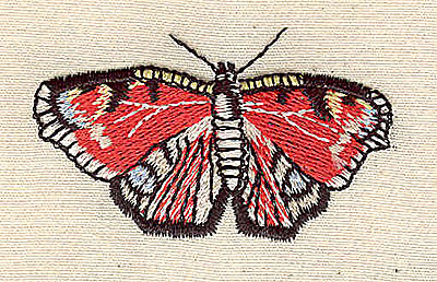 Embroidery Design: Butterfly 2.11wX 1.26h