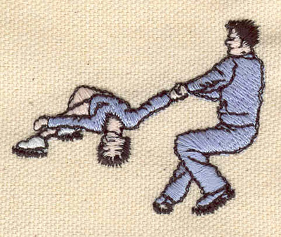 Embroidery Design: Figure Skating pair 2.14w X 1.71h