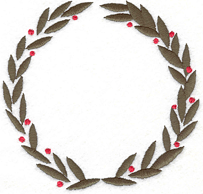 Embroidery Design: Wreath 4 4.48" X 4.61"