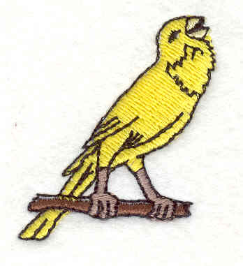 Embroidery Design: Canary 1.59w X 1.41h