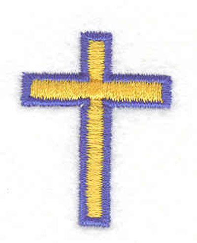 Embroidery Design: Cross C 1.02"w X 1.33"h