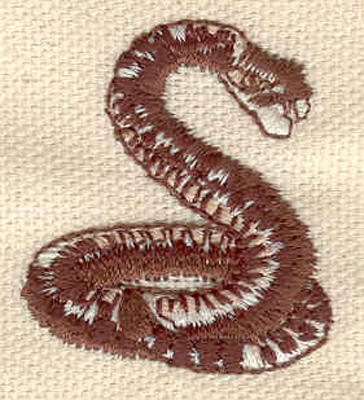 Embroidery Design: Snake 1.20w X 1.35h