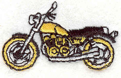 Embroidery Design: Motorcycle 7 0.93" X 1.56"