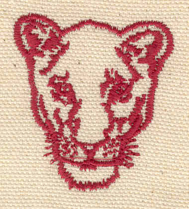 Embroidery Design: Lioness head  1.61w X 1.77h