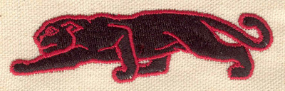 Embroidery Design: Panther 3.53w X 0.99h