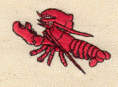 Embroidery Design: Lobster G 2.07w X 1.39h