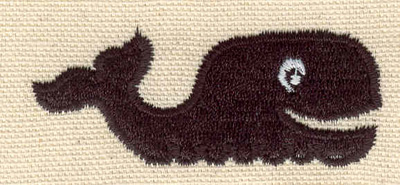 Embroidery Design: Whale D 2.58w X 1.02h