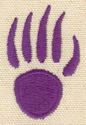 Embroidery Design: Bear paw 1.29w X 1.99h