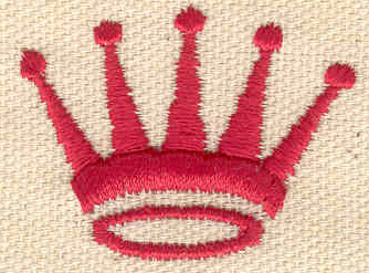 Embroidery Design: Crown 1.54w X 1.18h