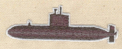 Embroidery Design: Submarine 3.31w X 1.10h