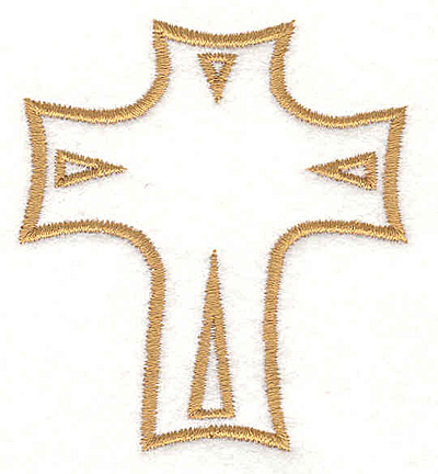 Embroidery Design: Cross B 2.41"w X 2.68"h