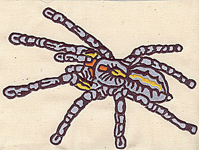 Embroidery Design: Tarantula 7.94w X 5.79h