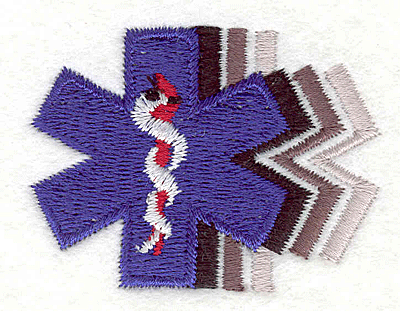 Embroidery Design: Medical Symbol 11.58" x 2.14"