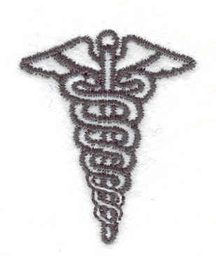 Embroidery Design: Medical Symbol 1.53w X 1.25h
