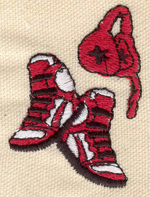 Embroidery Design: Boxing equipment 1.62w X 2.28h