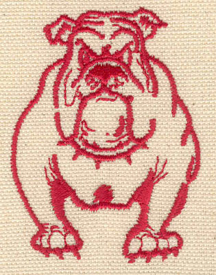 Embroidery Design: Bulldog1.98w X 2.68h