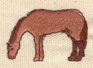 Embroidery Design: Horse grazing 1.60w X 1.07h