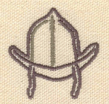 Embroidery Design: Firefighter helmet 1.51w X 1.53h