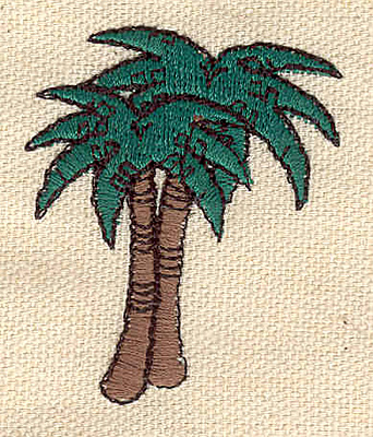 Embroidery Design: Palm trees E 1.63w X 1.98h