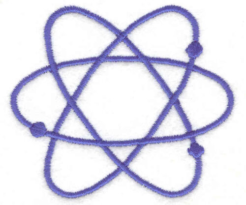 Embroidery Design: Atom 3 2.59w X 2.99h