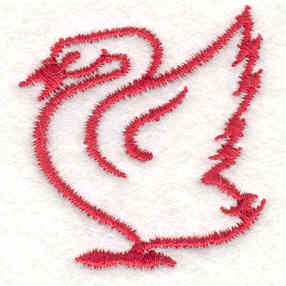 Embroidery Design: Bird 2 1.91w X 1.91h