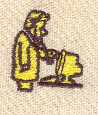 Embroidery Design: Computer doctor 1.07w X 1.21h