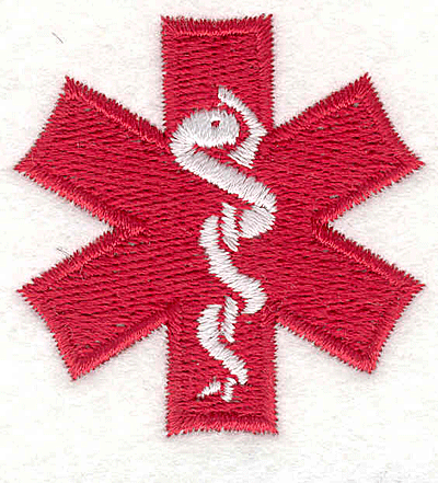 Embroidery Design: Medical Symbol 21.81" x 1.78"