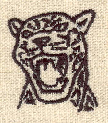Embroidery Design: Jaguar head 1.41w X 1.59h