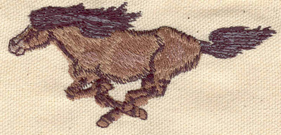 Embroidery Design: Horse galloping 3.53w X 1.63h