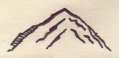 Embroidery Design: Mountain 2.88w X 1.19h
