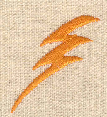 Embroidery Design: Lightning bolt 1.40w X 1.61h