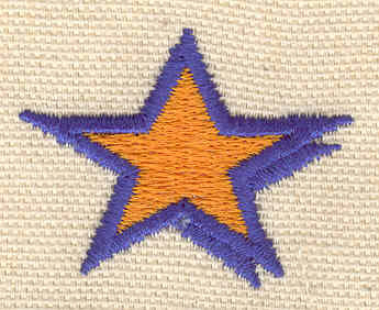 Embroidery Design: Star 1.52w X 1.19h